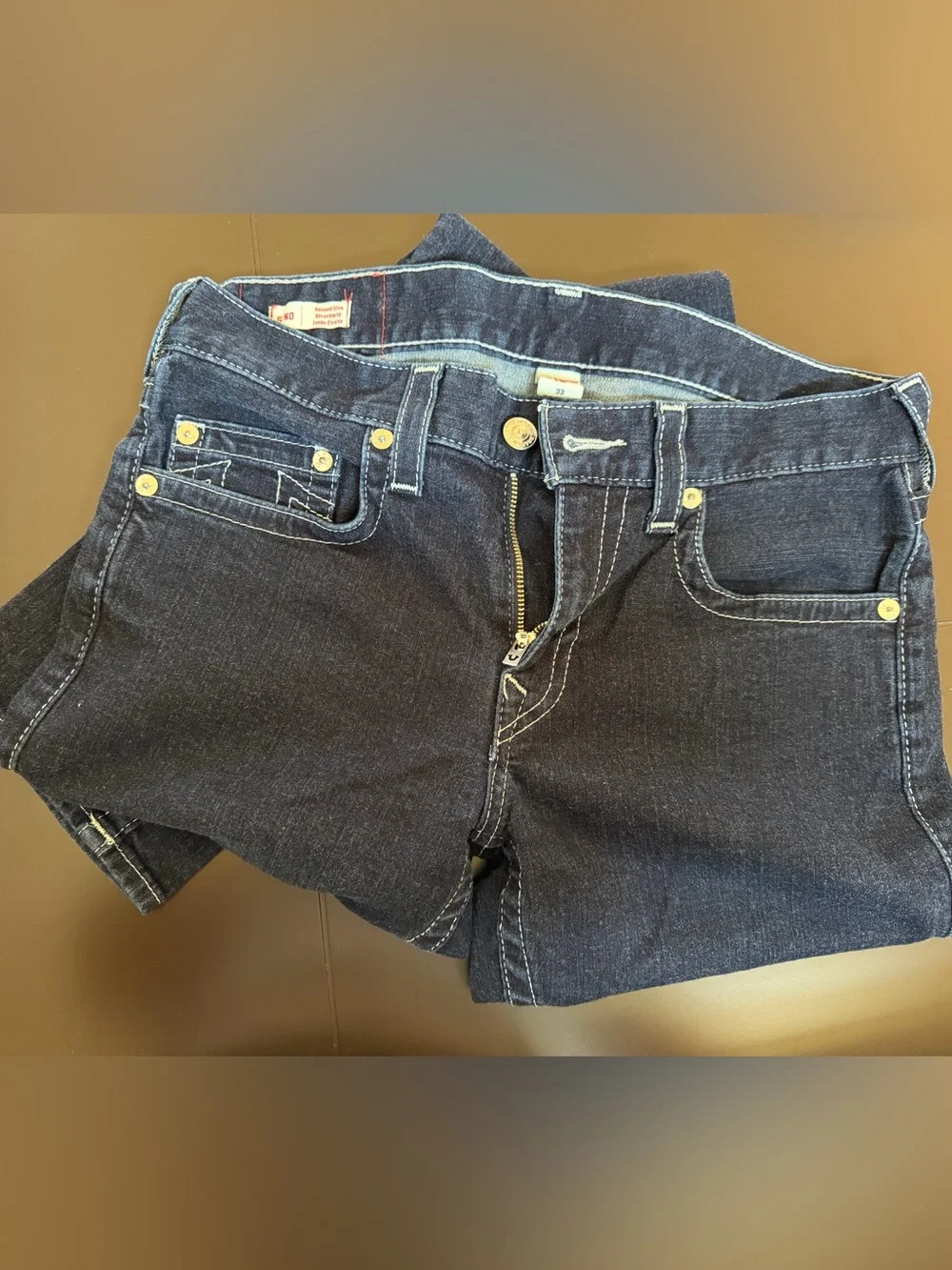 True Religion Men’s Indigo Relaxed Denim Jeans